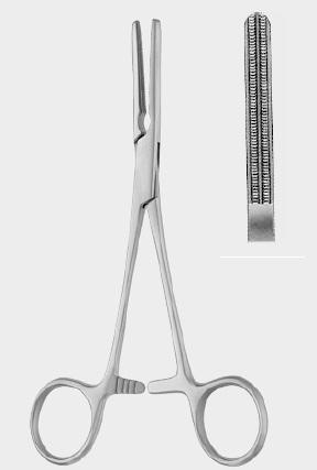 Затискач ДАРДИКА (DARDIK) атравматичний 15 см (сm), прямий. Бренд: Zepf (Зепф).